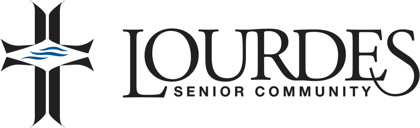 Lourdes Logo color horz 2009